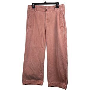 Old Navy High Rise Wide Leg Jeans Pink Size 12 Women's Y2K Cropped 90s Skater